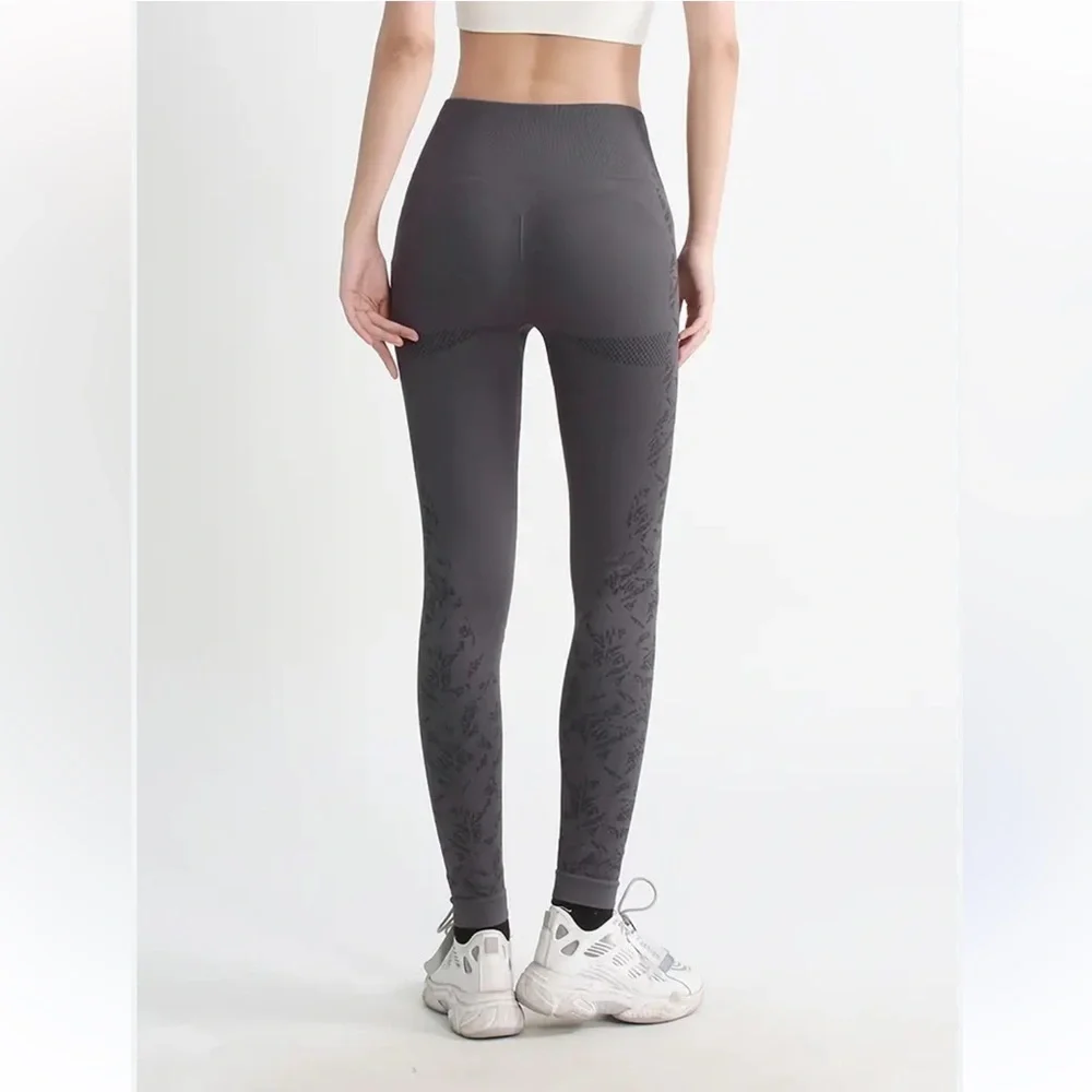 Women's Gray high wiast contour Leggings